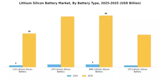 Lithium Silicon Battery Market Segment Image 0