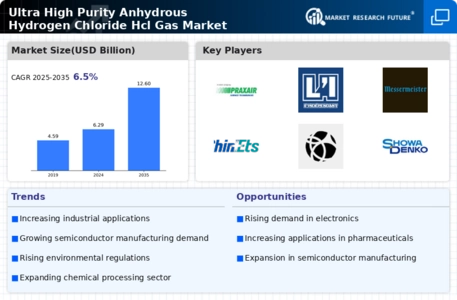 Ultra High Purity Anhydrous Hydrogen Chloride Gas Market Infographic