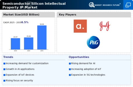 Semiconductor Silicon Intellectual Property IP Market Infographic