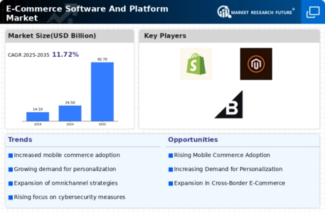 E-Commerce Software And Platform Market Infographic