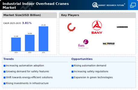 Industrial Indoor Overhead Cranes Market
 Infographic