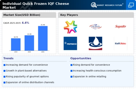 Individual Quick Frozen IQF Cheese Market Infographic