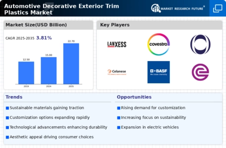 Automotive Decorative Exterior Trim Plastics Market Infographic