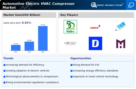 Automotive Electric HVAC Compressor Market Infographic