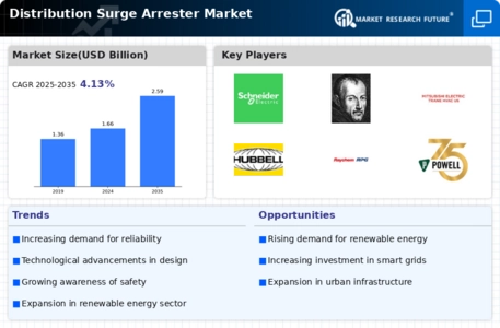 Distribution Surge Arrester Market Infographic