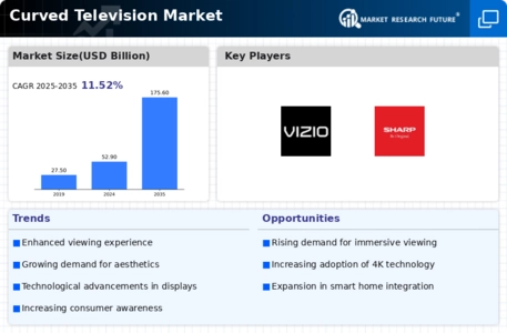 Curved Television Market Infographic
