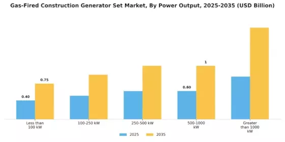 Gas Fired Construction Generator Set Market Segment Image 1