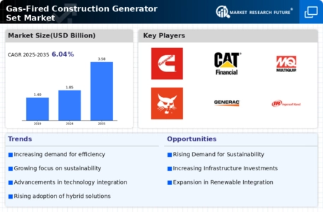 Gas Fired Construction Generator Set Market Infographic