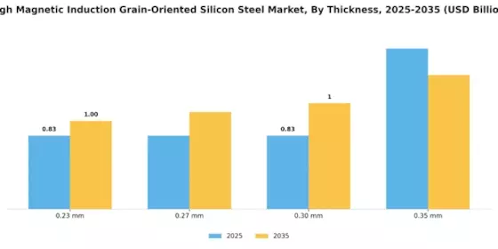 High Magnetic Induction Grain Oriented Silicon Steel Market Segment Image 2