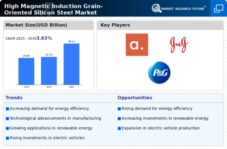 High Magnetic Induction Grain Oriented Silicon Steel Market Infographic