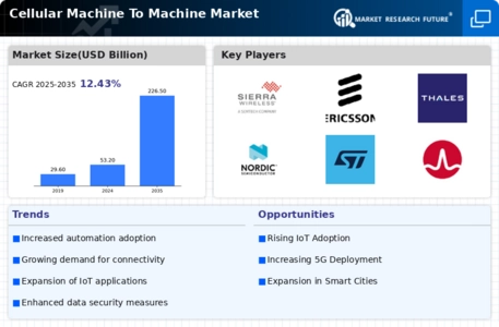 Cellular Machine To Machine Market
 Infographic