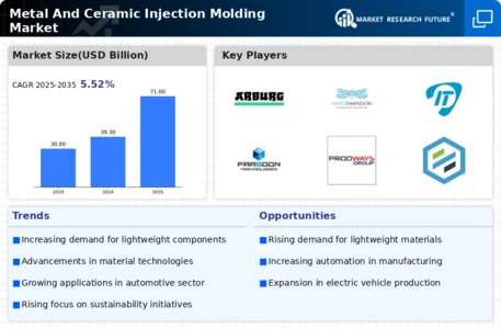 Metal Ceramic Injection Molding Market Infographic