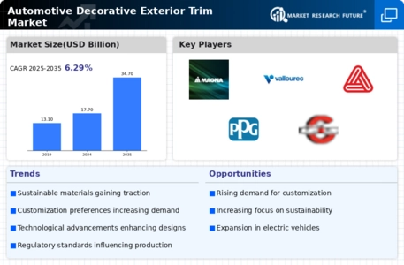 Automotive Decorative Exterior Trim Market Infographic
