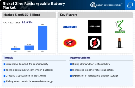 Nickel Zinc Rechargeable Battery Market Infographic