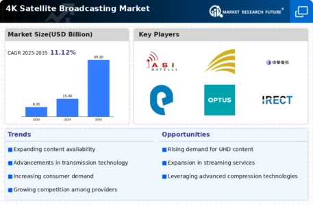 4K Satellite Broadcasting Market Infographic