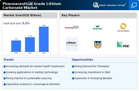 Pharmaceutical Grade Lithium Carbonate Market Infographic
