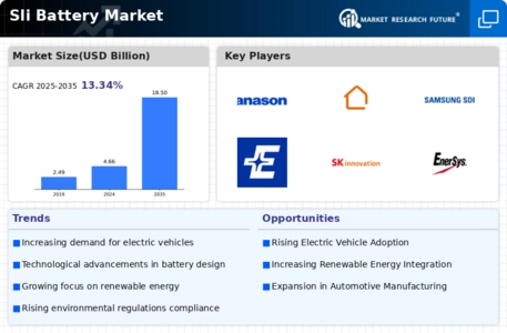 Sli Battery Market Infographic