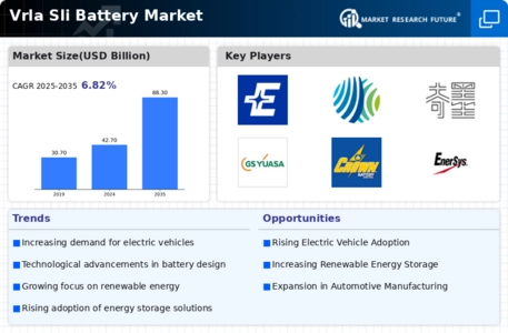 Vrla Sli Battery Market Infographic