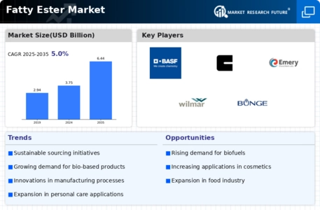 Fatty Ester Market Infographic