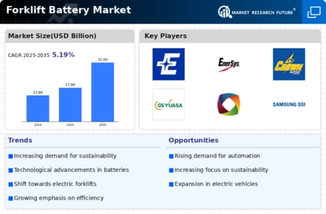Forklift Battery Market Infographic