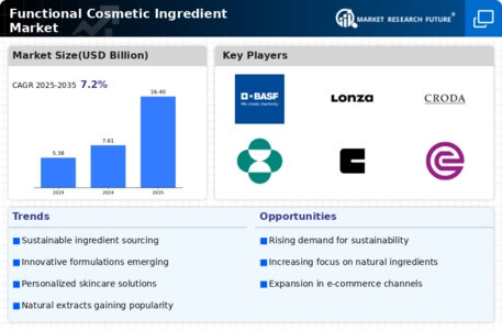 Functional Cosmetic Ingredient Market
 Infographic