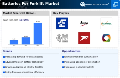 Batteries For Forklift Market Infographic