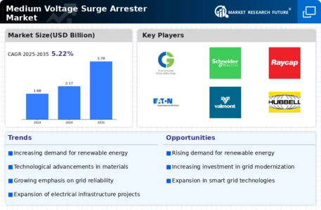 Medium Voltage Surge Arrester Market Infographic