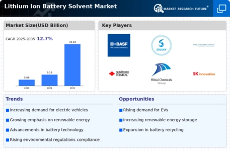 Lithium Ion Battery Solvent Market Infographic