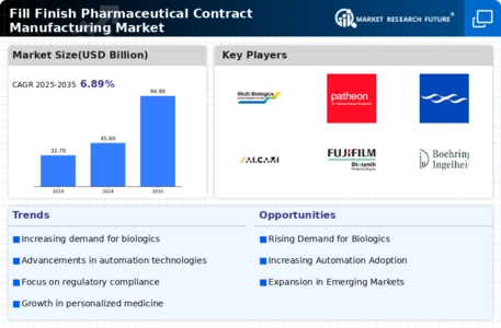 Fill Finish Pharmaceutical Contract Manufacturing Market Infographic