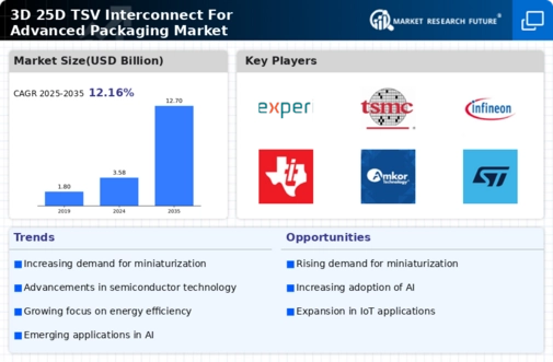 3D 25D TSV Interconnect Advanced Packaging Market Infographic