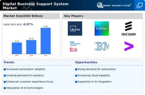 Digital Business Support System Market Infographic