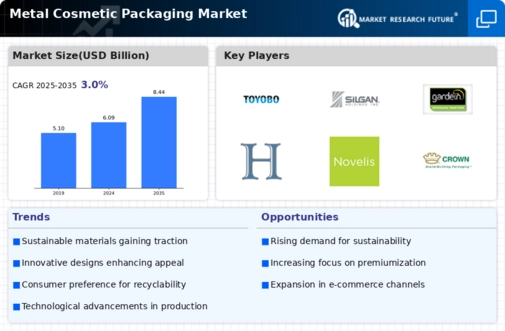 Metal Cosmetic Packaging Market Infographic