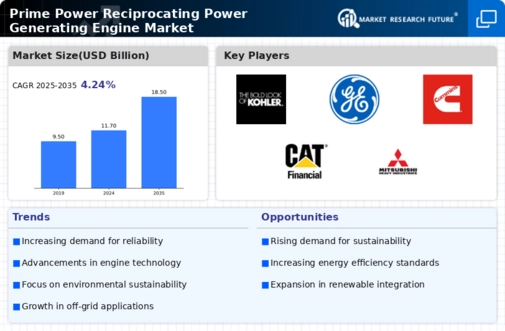 Prime Power Reciprocating Power Generating Engine Market Infographic