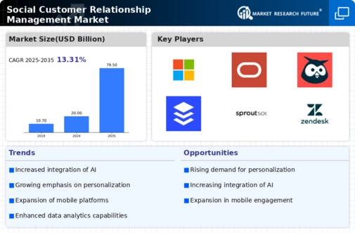 Social Customer Relationship Management Market
 Infographic