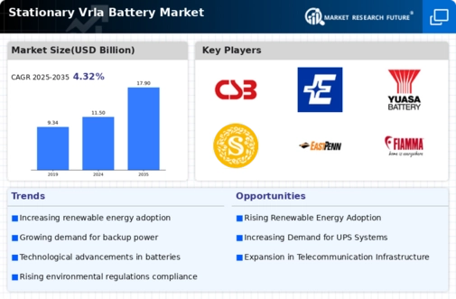 Stationary VRLA Battery Market Infographic