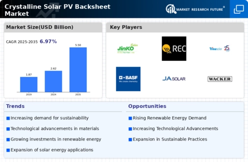 Crystalline Solar PV Backsheet Market Infographic