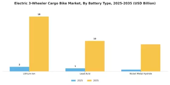 Electric 3 Wheeler Cargo Bike Market Segment Image 1