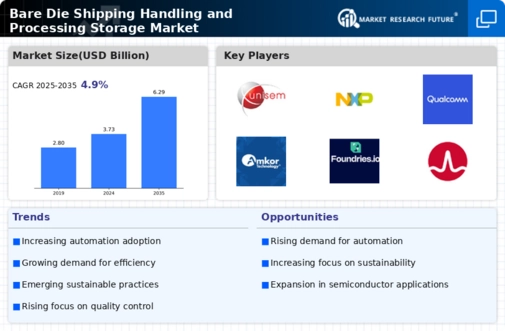 Bare Die Shipping Handling Processing Storage Market Infographic