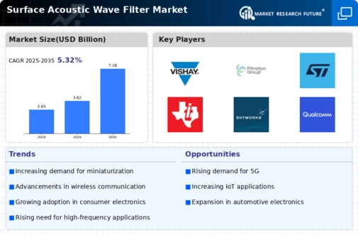 Surface Acoustic Wave Filter Market Infographic