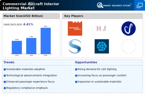 Commercial Aircraft Interior Lighting Market Infographic