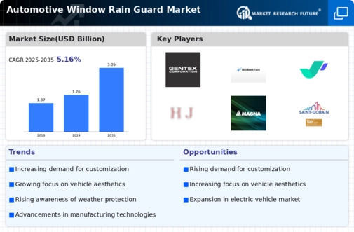 Automotive Window Rain Guard Market Infographic