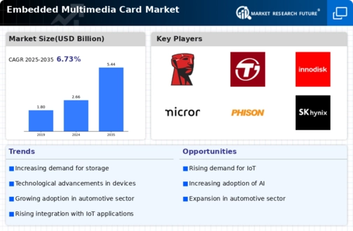 Embedded Multimedia Card Market Infographic
