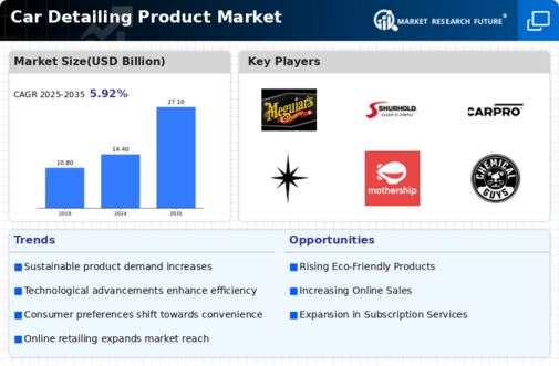 Car Detailing Product Market Infographic