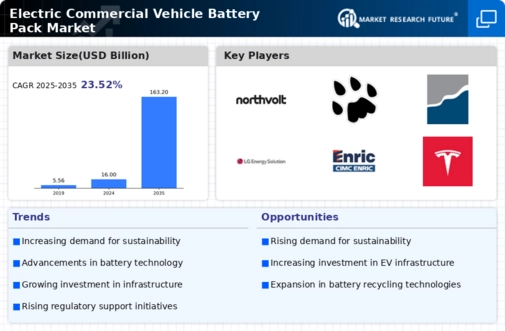 Electric Commercial Vehicle Battery Pack Market Infographic