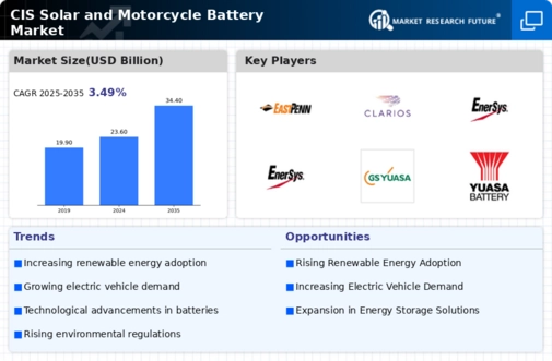 Cis Solar Motorcycle Battery Market Infographic