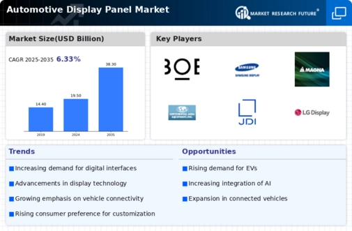 Automotive Display Panel Market Infographic