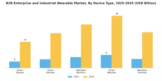 B2B Enterprise And Industrial Wearable Market Segment Image 1