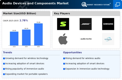 Audio Devices And Component Market
 Infographic