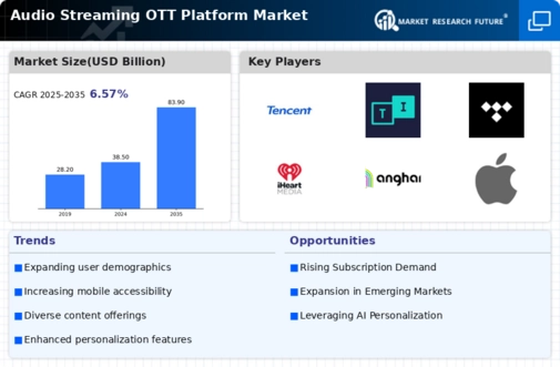 Audio Streaming OTT Platform Market Infographic