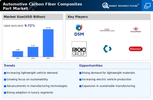 Automotive Carbon Fiber Composites Part Market Infographic